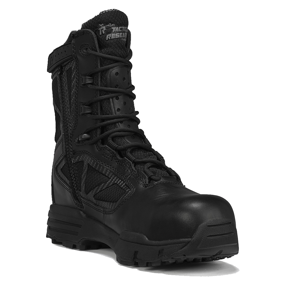 Tactical Research TR998ZWPCT Chrome Waterproof Side Zip Boots Black Anchortex 09.0 R Black