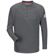 Load image into Gallery viewer, Bulwark QT20-INSECT iQ Series Men&#39;s Comfort Knit Long Sleeve Henley with Insect Shield
