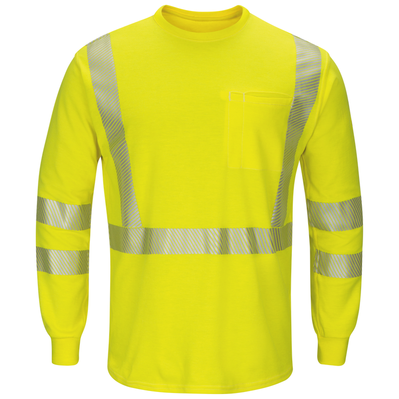 Bulwark SMK8-INSECT Hi-Visibility Lightweight Long Sleeve T-Shirt with Insect Shield