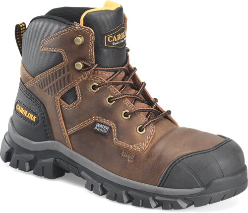 Carolina CA3590 Men's Falcon 6” Waterproof Steel Toe Low Work Boot - Brown