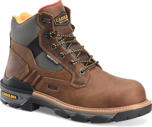 Carolina CA7831 Men's Cancellor 6” Waterproof Comp Toe Work Boot - Brown