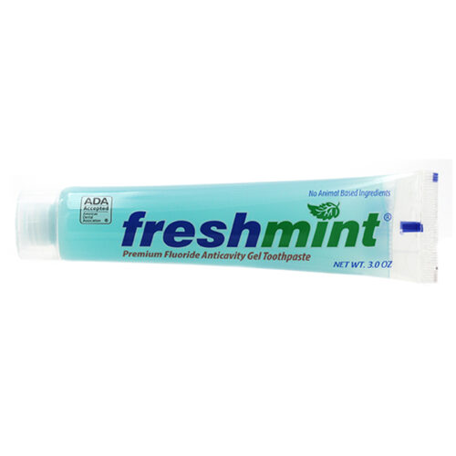 FreshMint CGADA3 Clear Gel Fluoride Toothpaste 3 oz. - ADA Approved (Case)