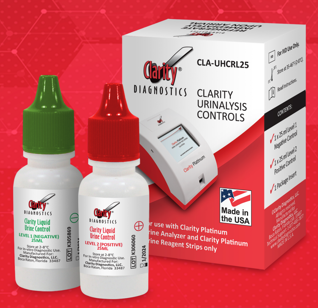 Clarity Diagnostics CLA-UHCRL25 Clarity Platinum Urine Liquid Controls