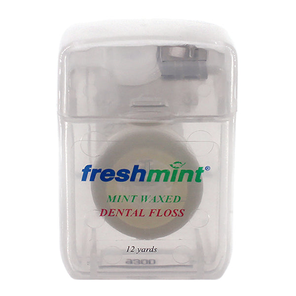 FreshMint DF12 12yd Mint Waxed Dental Floss | Anchortex