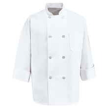 Load image into Gallery viewer, Red Kap 0403 Eight Pearl Button Chef Coat w/o Thermometer Pocket
