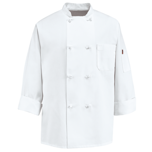 Red Kap 0414 Eight Knot Button Chef Coat