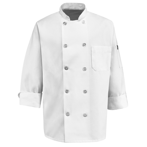 Red Kap 0415 Ten Pearl Button Chef Coat