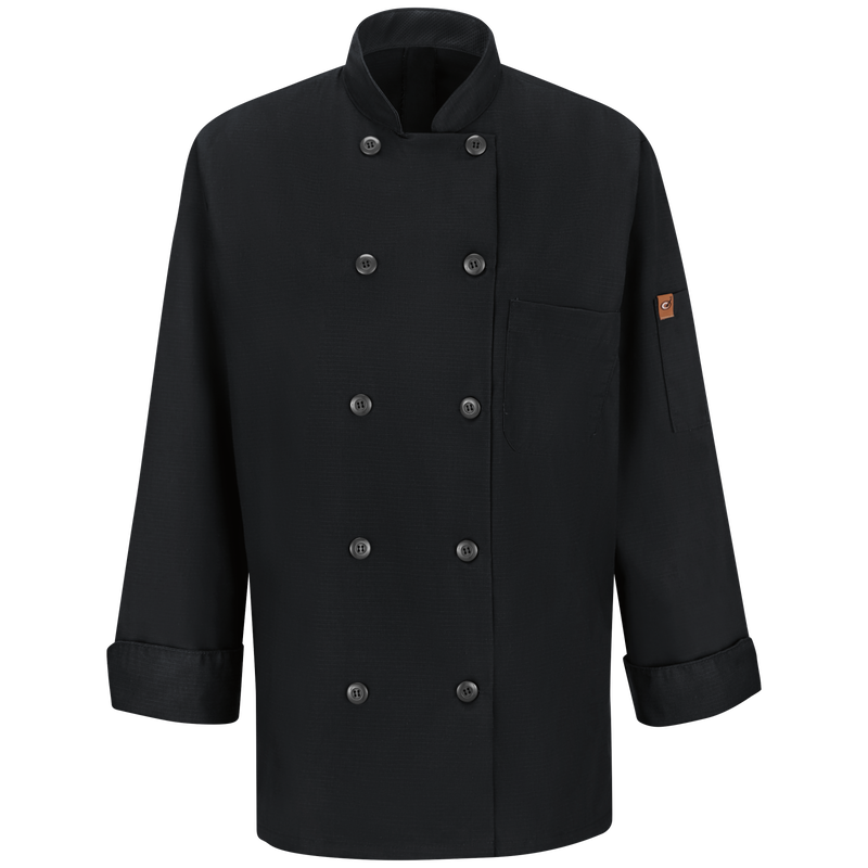 Red Kap 041X Women's Long Sleeve Chef Coat with OilBlok + Mimix