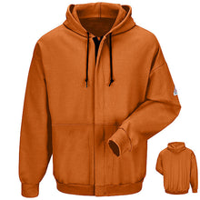 Load image into Gallery viewer, Bulwark SEH4 Flame Resistant Zip-Front Hooded Sweatshirt - Cotton-Spandex Blend (HRC 2 - 17.0 cal)
