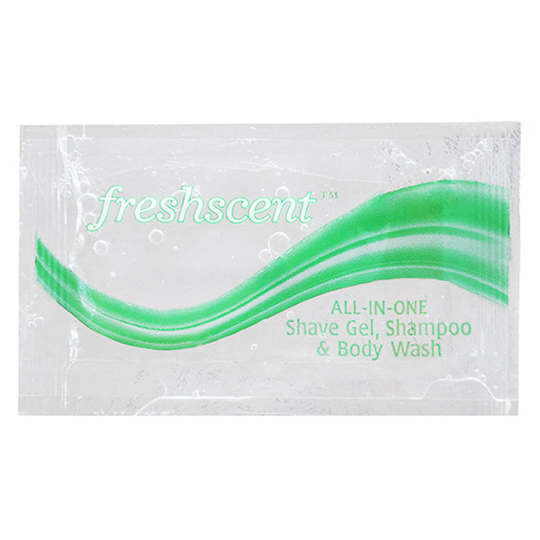 FreshScent SSBP 3-in-1 Shampoo, Shave Gel and Body Wash Packets | Anchortex