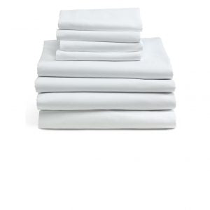 Connect Collection T180 Percale Healthcare Bed Sheets