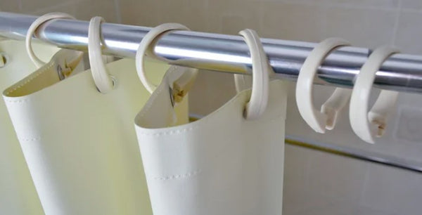 Hookless Shower Curtain with Velcro Loop Header